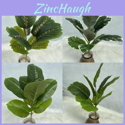 Fake Green Plant Pot With 26 Leaves For Home Decor And Photography Props