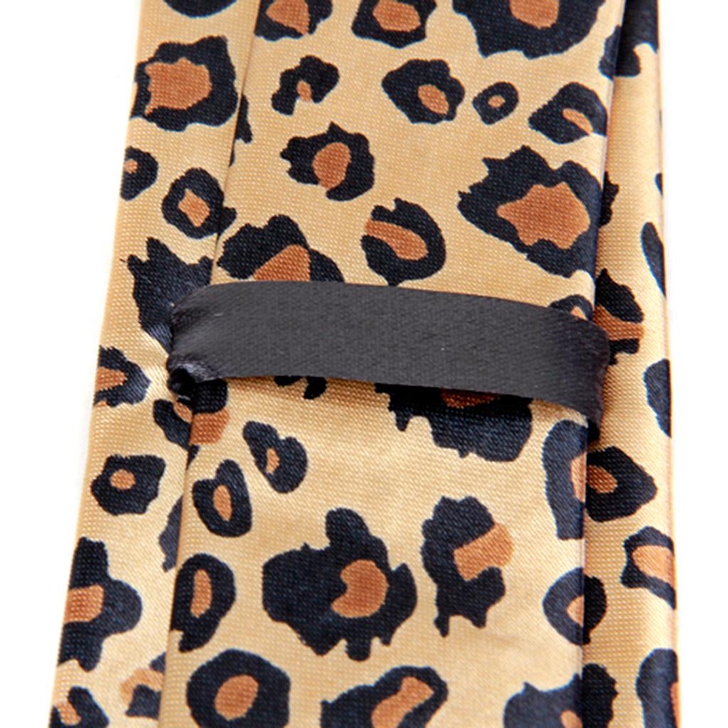 Unisex Casual Skinny Narrow Leopard Pattern Tie