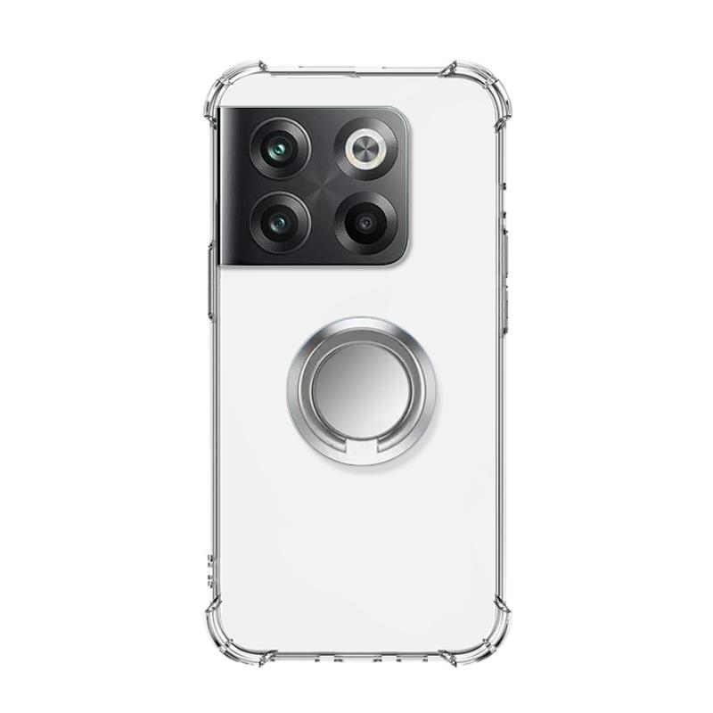 Ring Stand Transparent Defense Ochranné Nárazuvzdorné pouzdro Držák držáku Oneplus ACE2 Pro Průhledný měkký silikonový TPU Airbag Zadní kryt telefonu