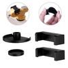 4Pcs/Set Rubber Bench Vise Rubber Pad 50mm 60mm 70mm 80mm Anti-Slip Bench Clamp Anti-Slip Mat Non-Slip Rubber Black