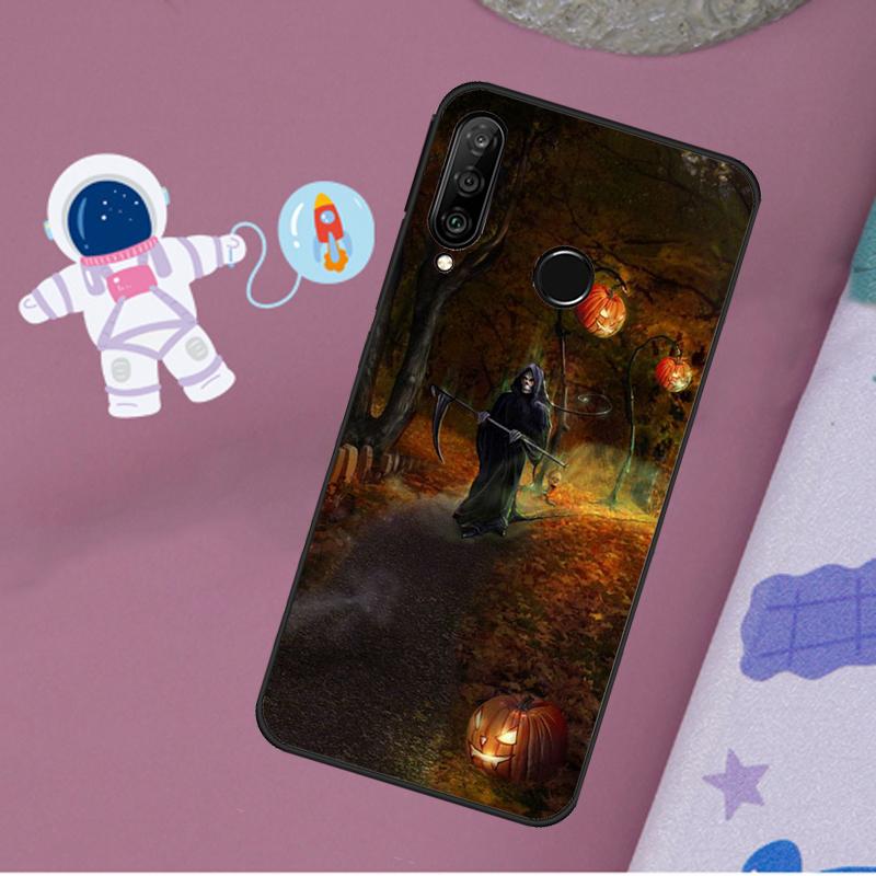 Halloween Pumpkin Ghost Mummy For Huawei Nova 11i 7i 8i 12i 12s Y73 Y70 Y90 Y60 Y72 Y61 Y91 9 10 SE P40 Lite P30 Pro Case