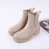 Chelsea fashion rain shoes women's platform rubber shoes environmentally friendly materials wear versatile work waterproof shoes women