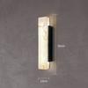 Nordic Luxury Wall Light Outdoor Waterproof IP65 Imitation Marble LED Wall Light bedroom Stainless Steel Street Decoration Lamp