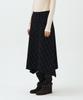 Mais Check Asymmetrical Flared Skirt