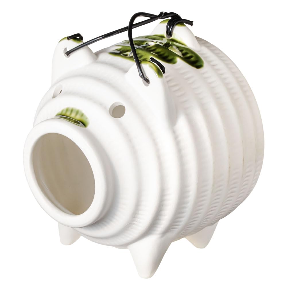 

Держатель для спирали от комаров Banko Ware Белый Ширина 14см x Глубина x Высота 16см Держатель для спирали от комаров Сделано в Японии Держатель для спирали от комаров в виде свиньи Керамика &NE 13.5см