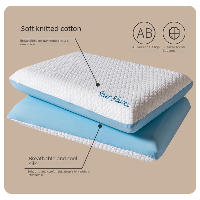 Luxury Memory Foam Pillow Pair - Ergonomic Design for Cervical Support & Better Sleep
