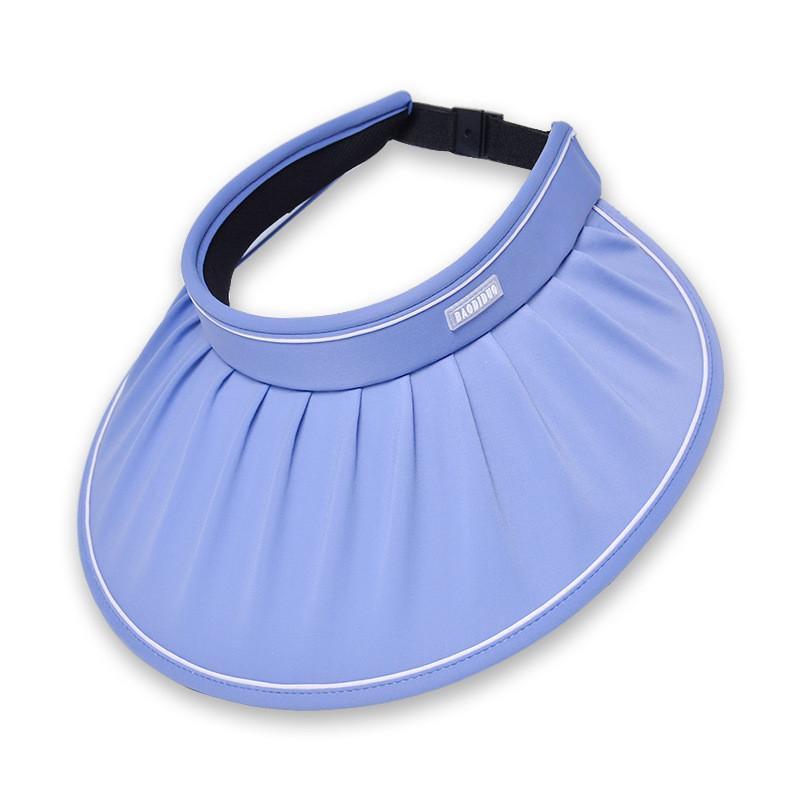 Summer Sun Protection Hat With Large Brim And Wrinkled Design For Outdoor Activities