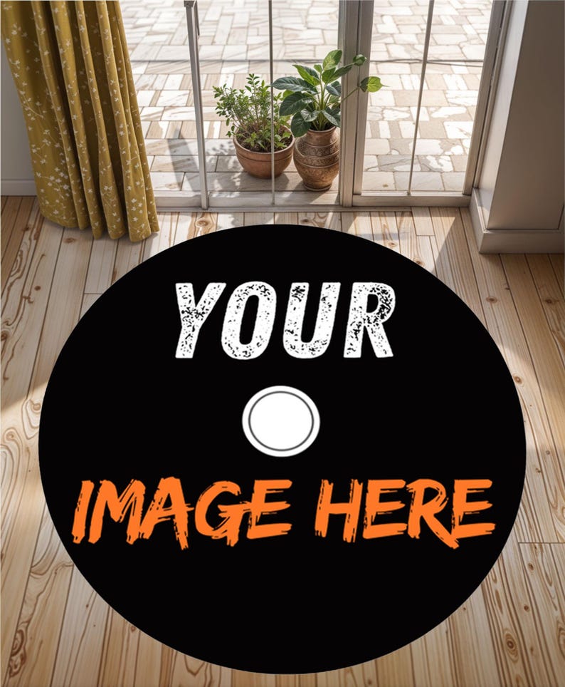 Custom Photo Rug CD Rug Personalized Rug With Photo Soft Flannel Anti-Slip Game Rug Gift Rug For Halloween Decor Home Decor
