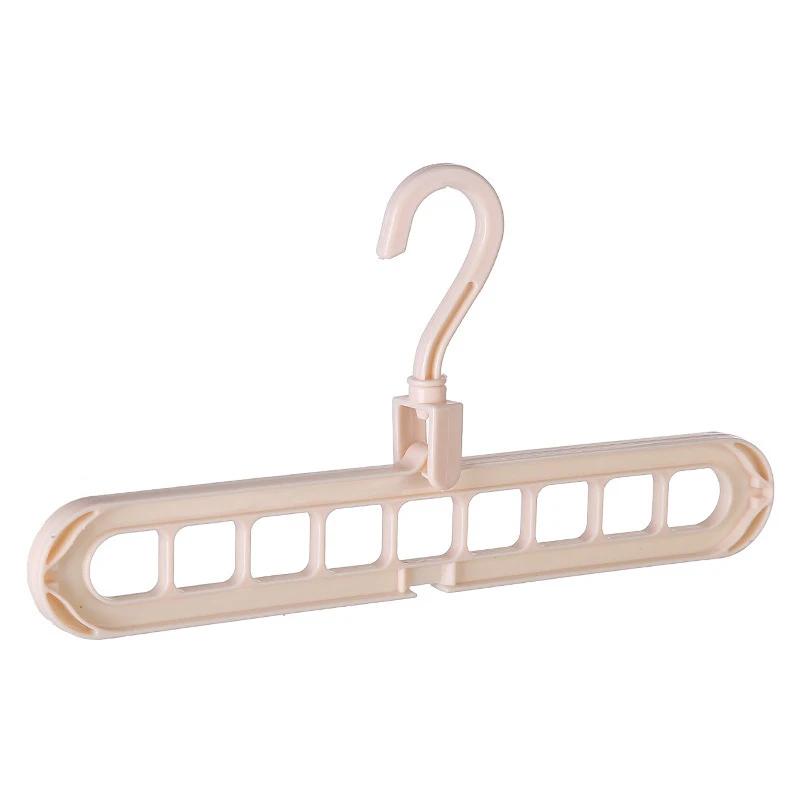 9-hole Clothes Hanger Organizer Space Saving Hanger Multi-function Folding Magic Hanger Drying Racks Scarf Clothes Storage