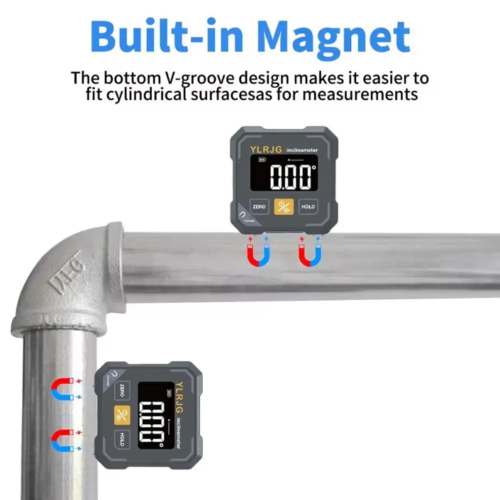 Magnetic Adsorption Angle Gauge High-Precision Digital Level Electronic Level Angle Measurement