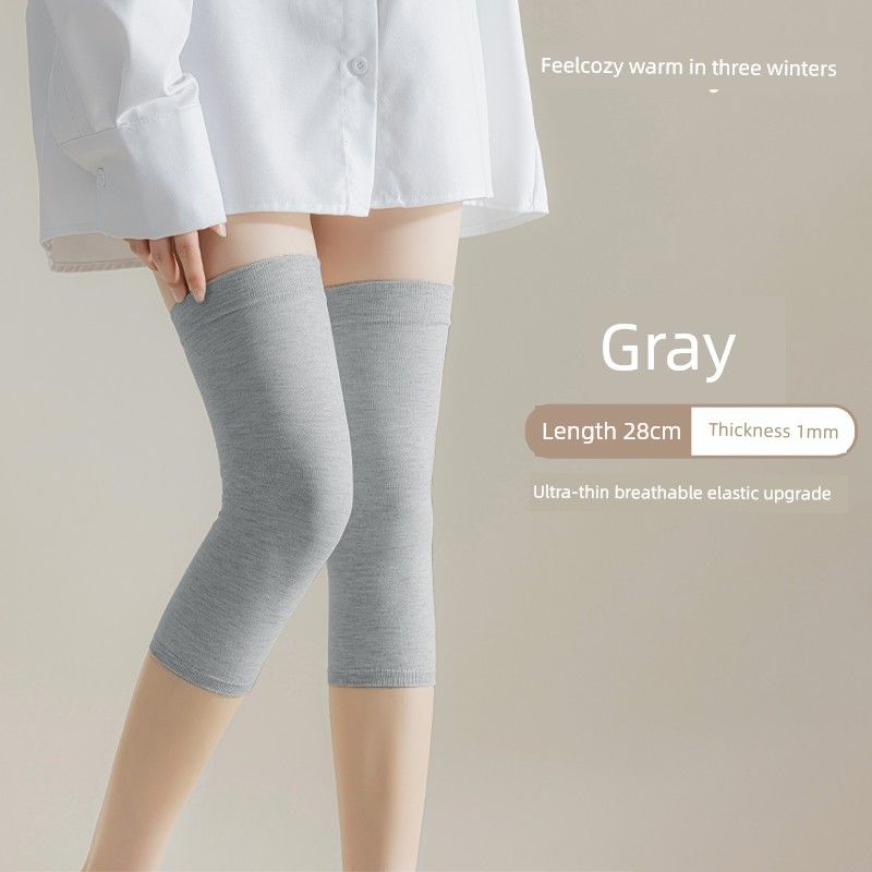 

Pads for Men and Women, Joint Warmth, Thin Summer Style, Breathable and Cold-Proof for Air-Conditioned Rooms, Special Long Socks for Postpartum Care Gray - Summer Knee Socks [Mid-Length Pair] L