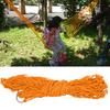 Comfortable Double Swing Hanging Bed Nylon Mesh Hammock for Outdoor Camping(orange)