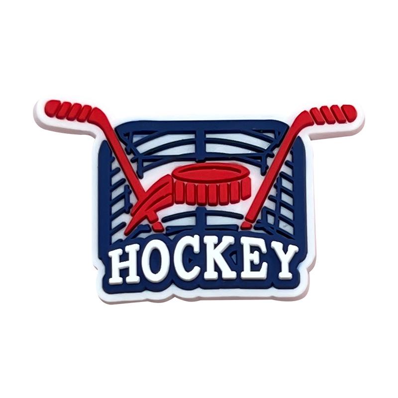 International Ice Hockey Student Pen Holder with Detachable Soft Rubber PVC Decoration