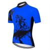 Maglia da Ciclismo da Uomo Mountain Bike Manica Corta Traspirante Abbigliamento Sportivo Ciclismo su Strada e Sentiero