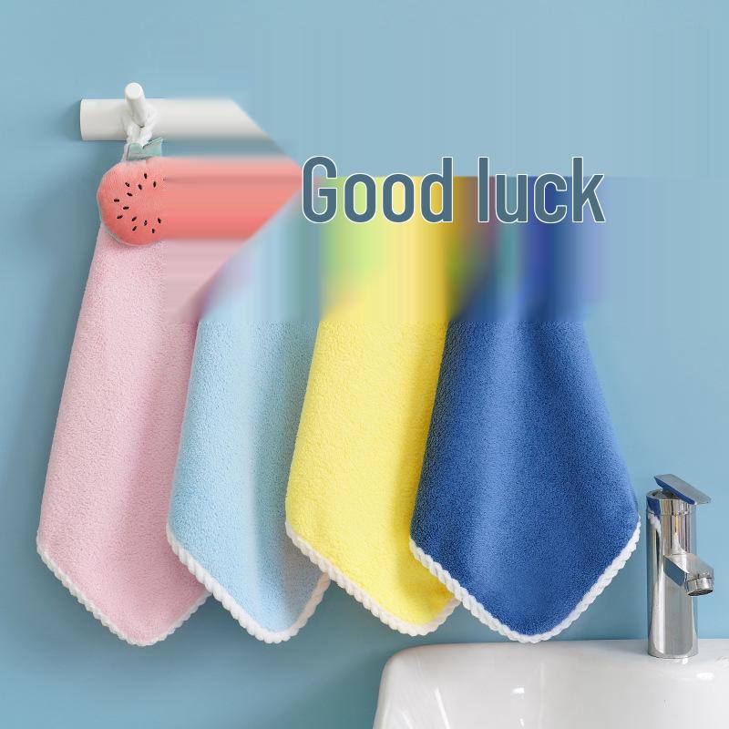 Toalha de Mão de Ganso em Lã Coral - Absorvente e Fofa para o Banheiro Infantil ou Cozinha