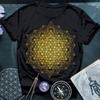 Meta Tetrahedron Mens Kids T Shirt | Sacred Geometry Spiritual Tee