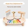 Multifunctional Wooden Music Table: Children's Educational Drum & Xylophone Toy for Boys & Girls