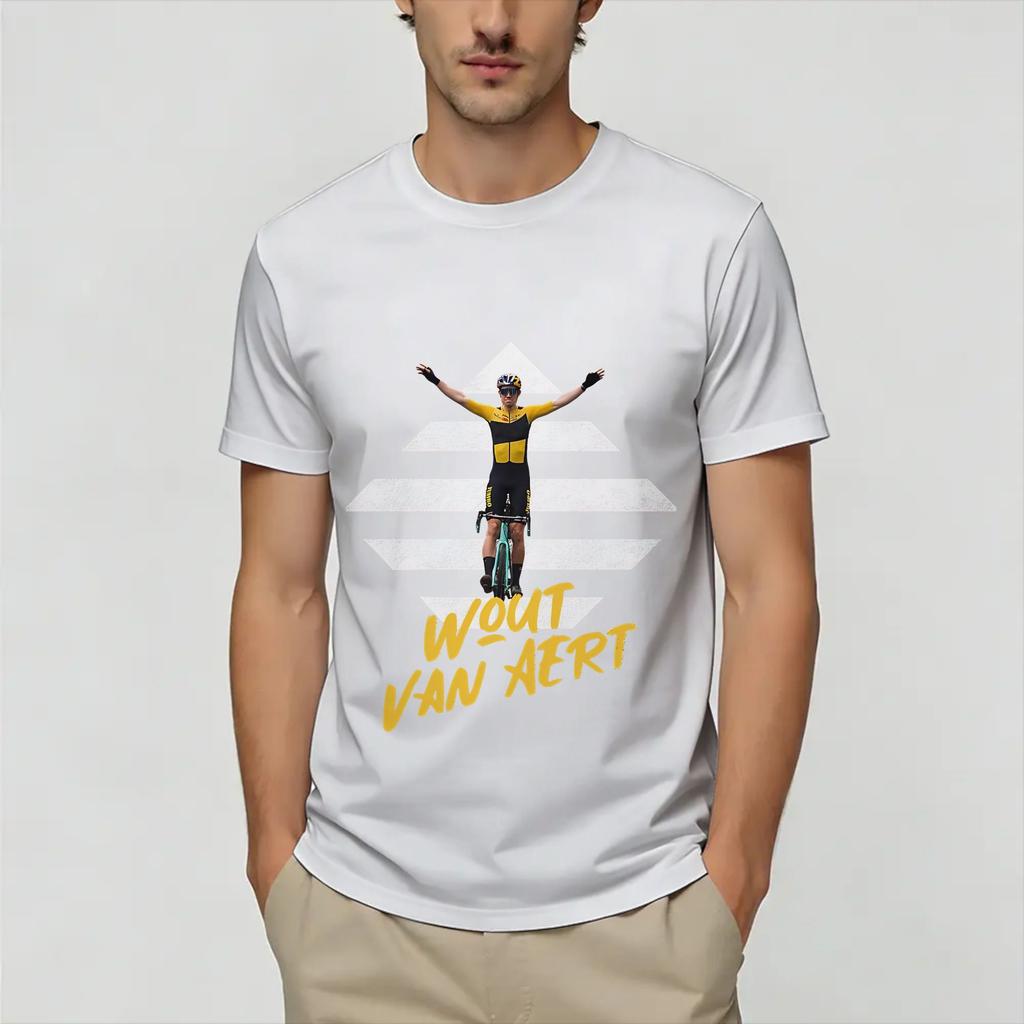 Wout Van Aert T Shirt Summer Pure Cotton Tshirts For Unisexs Leisure Design Tshirt Short Sleeve Y2k Casual Top Tees