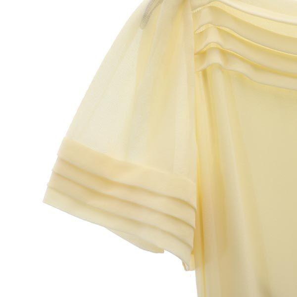 SEE BY CHLOE Short sleeve Waist ribbon chiffon one piece 34 Beige Women Used
