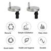 2pcs Toilet Seat Hinge Fittings Seat Spare Parts Toilet Wc Accessories Fittings Hinge Hinges Replacement Kit