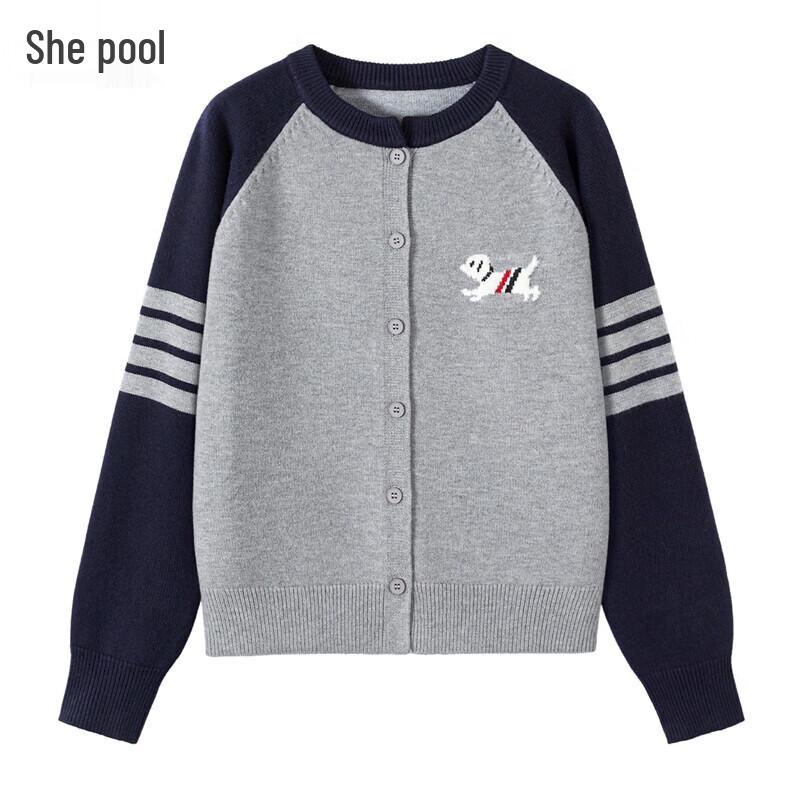 

Shechi Women s College Style Color-Block Knit Sweater M