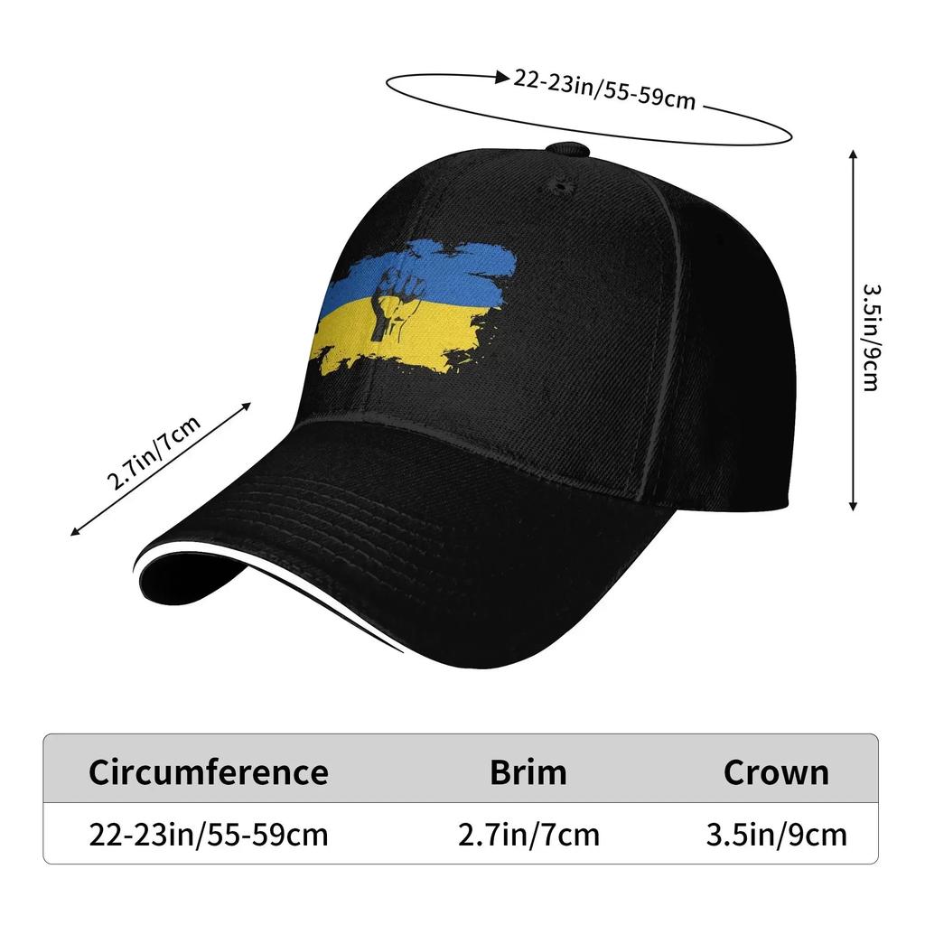 Ukraine Caps For Men Women Trendy Baseball Cap Support Logo Trucker Hat Casual Headewear Adjustable Fit