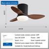 25/42/52in Smart Electric Ceiling Fan Light Household Stepless Dimming LED Lighting Fan DC Motor Silent Fan Lamp
