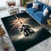Cross Light Rug Ideal for Reading Room, Multi-purpose Office Chair Sofa Carpet, Anti-slip Printed Home Area Rug