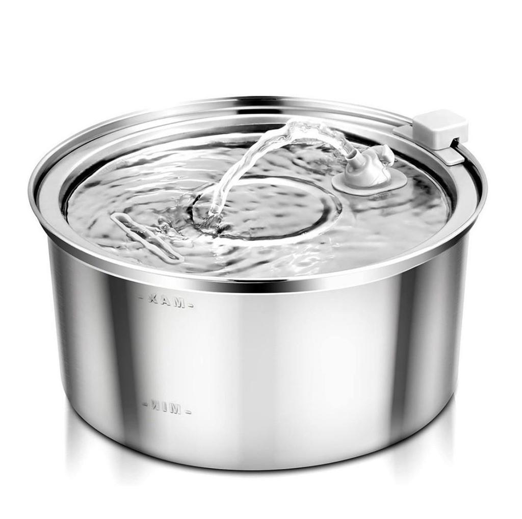 3.2L Stainless Steel Automatic Pet Water Fountain for Cats and Dogs