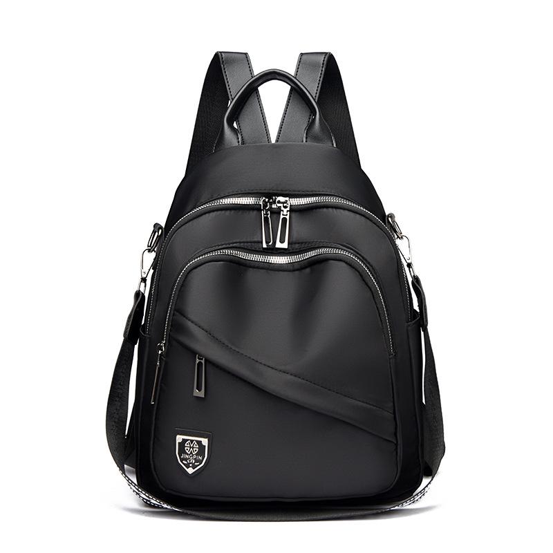 

Women s Fashionable Multi-Pocket Backpack: Large Capacity Travel & School Bag 2026 чёрный