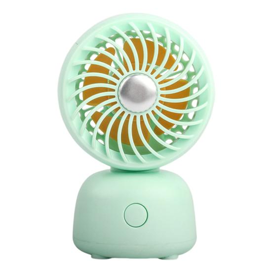 Desktop Small Fan Cartoon Animal Ear Shape USB Powered Bedroom Desk Fan Adjustable Wind Speeds Anti-Slip Base Fan