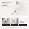 Magnetic Base USB Rechargeable LED Cordless Wall Light with Touch Switch Black White Magnet Dimmable Bedside Lamp for Reading