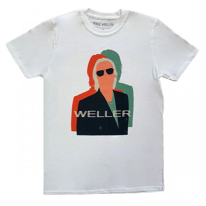 T-shirt in cotone offset con illustrazione unisex per adulti Paul Weller
