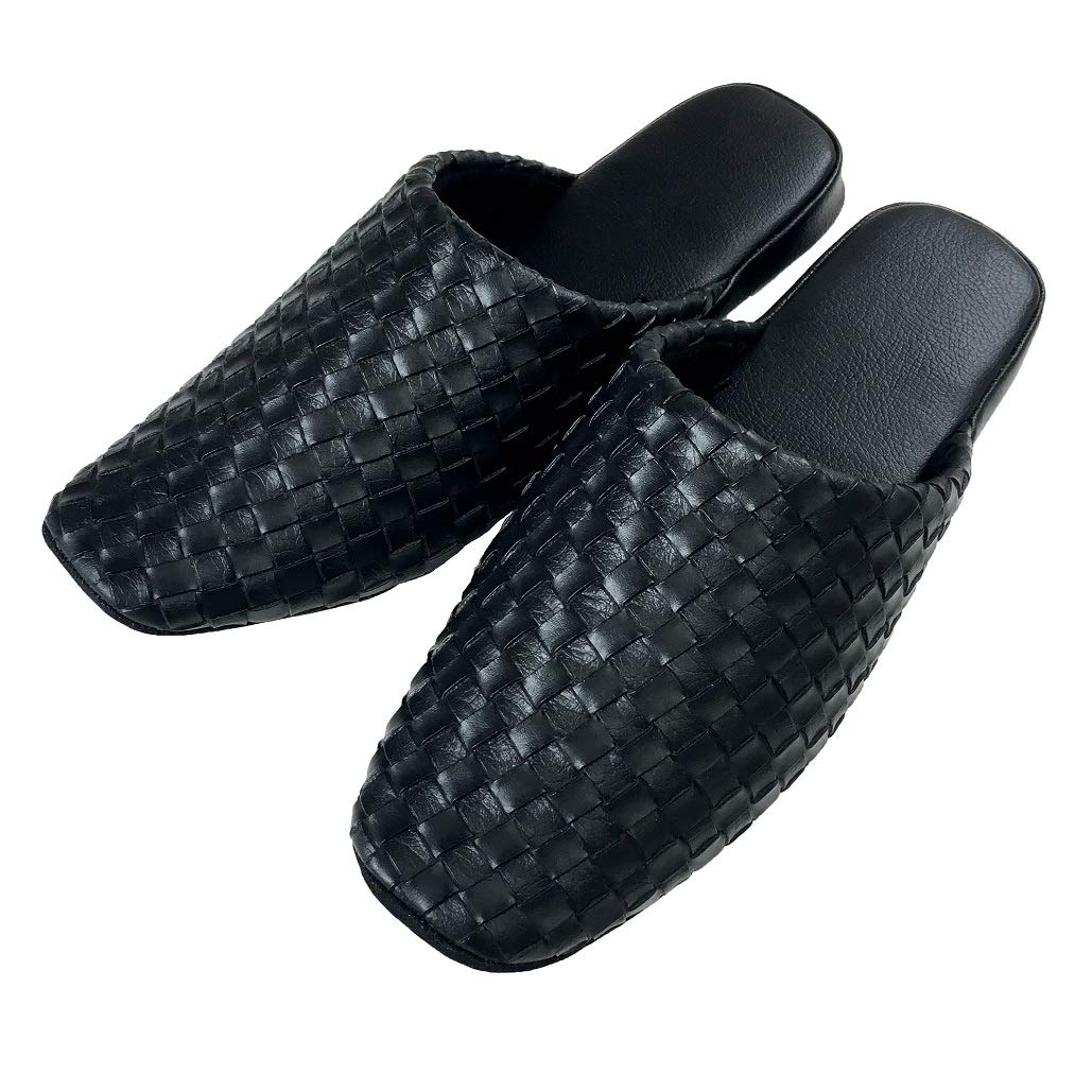 

Размер L Синтетическая кожа антибактериальная [Черный] / тапочки, Techsele, сетчатый дизайн, [M+home] чёрный