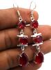 Garnet Gemstone Ethnic Handmade Drop Dengle Earring Jewelry ER 297