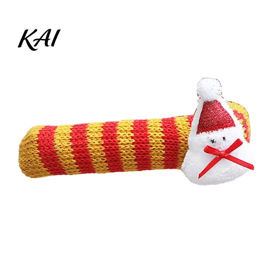 Christmas Gift for New Home Knitted Doorknob Covers, Santa Reindeer Decor, Anti?Slip Protector Sleeves, Door Handle Guards Cushion Pads, Floor