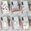 Étui de téléphone pour Vivo Y30 Y27 Y15S Y36 Y20 Y35 Y02 Y33s Y31 Y11 Y12, motif de dessin animé antichoc de luxe, housse transparente en Silicone souple pour Vivo pare-chocs