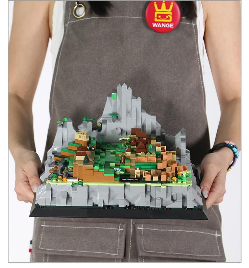 Non-Toxic 1039Pcs Machu Picchu-Cusco Peru Architecture Building Blocks Small Particle Model Kits Construction Bricks Toys Toys