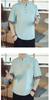 Summer Half Japanese Plus Loose Solid Top GREEN [FJLTDCP] Men's Japanese-Style T-Shirt, Sleeve, Haori, Style, Embroidered, Sizes, Casual, Fit,