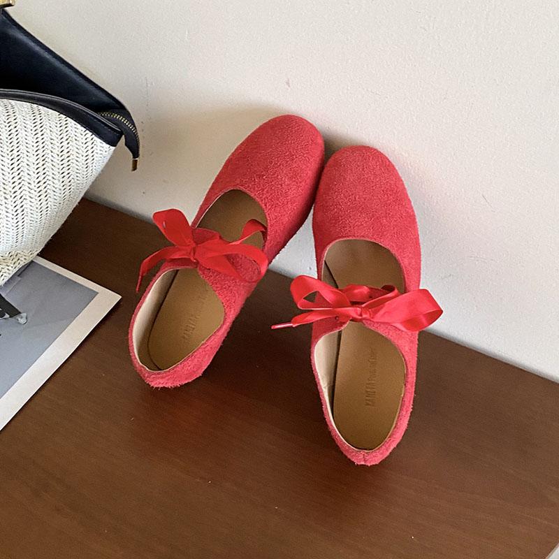 Fashion Fashion Shallow Ladies Mary Janes Flats Slip On Shoes Soft Female Round Toe Footwear Butterfly-Knot Women Flats Shoes New