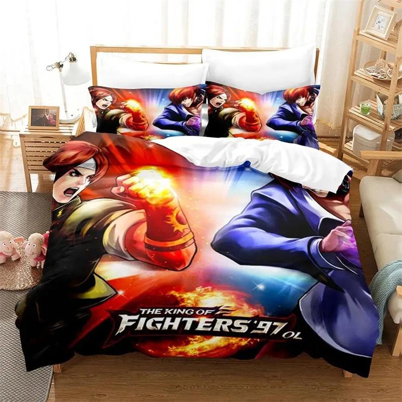 3D Printed Anime The King Of Fighter Bedding Sets exquisite bed supplies set duvet cover bed comforter set luxury birthday gift
