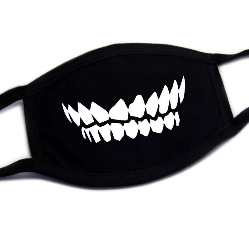 European-American Cute & Funny Halloween Printed Cotton Face Mask for Adults, Dustproof.