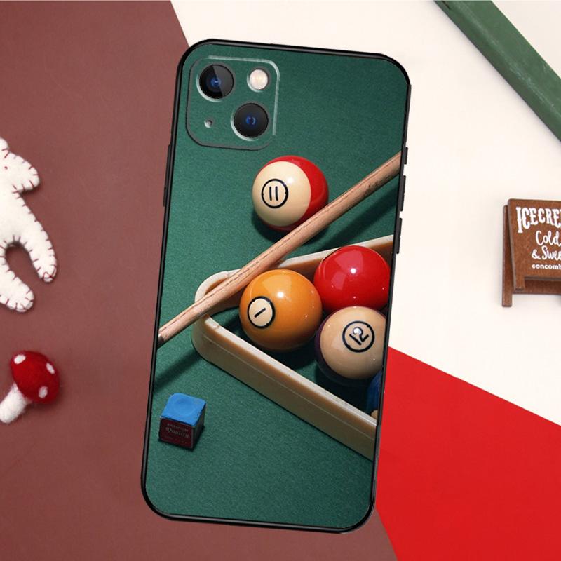 Sports billiards Case For iPhone 16 15 14 Plus 13 12 11 Pro Max Mini 7 8 Plus X XR XS Max Cover