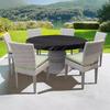Round Table Rain Cover Outdoor Garden Furniture Waterproof Sun-Proof Protection Garden Patio Rain Covers Oxford Fabric Lining
