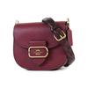Coach Morgan 20 Snap Closure Detachable Shoulder Strap Leather Saddle Bag Women Shoulder Bag Cherry-Red CE566-IMOCQ