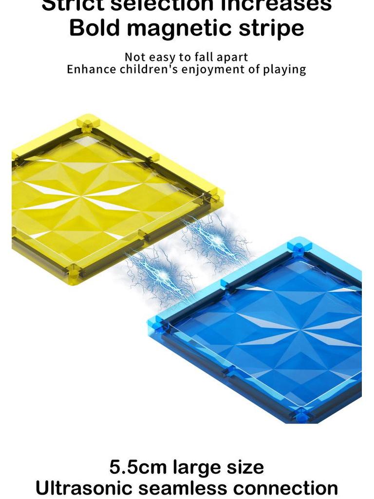 Multicolor Magnetic Window Tiles: Strong, Educational Building Blocks for Children
