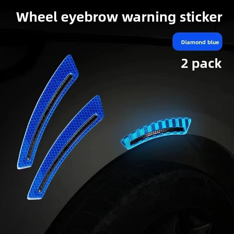Reflective Car Sticker for Bumper Door Wheel Brow Anti-scratch Protective Stickers Car Body Anti-collision Night Warning Sticker