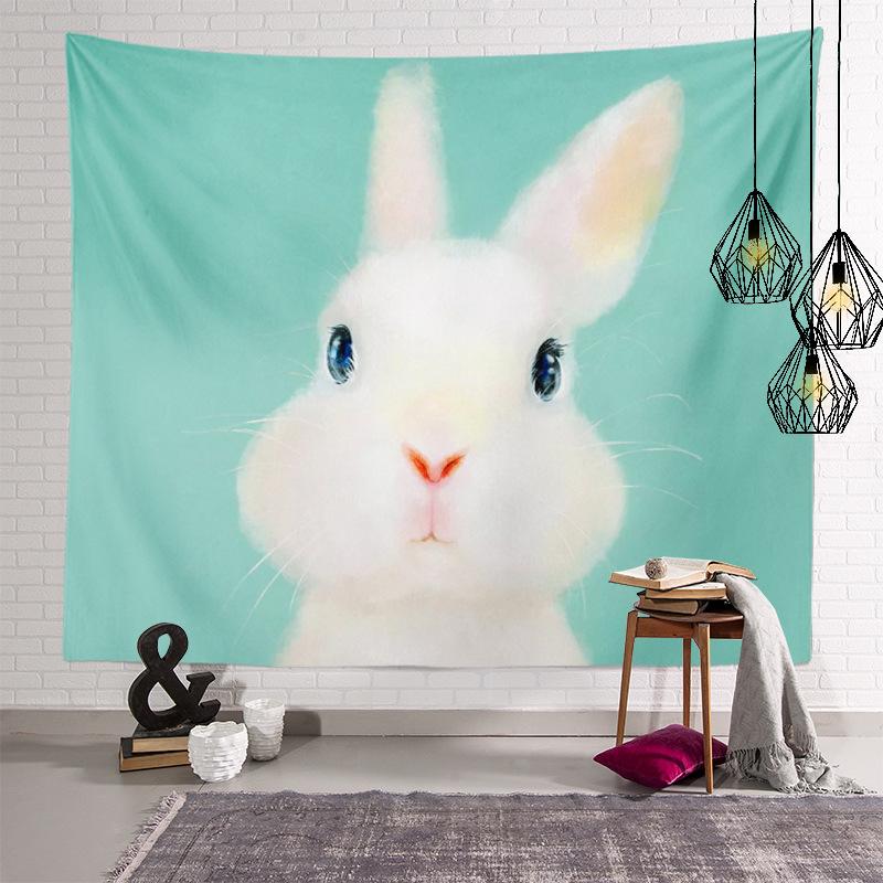 Home Decoration Easter Series of Easter Egg Printing Polyester Tapery Tapestry Is Suitable for Bedroom Living Room Tapiz