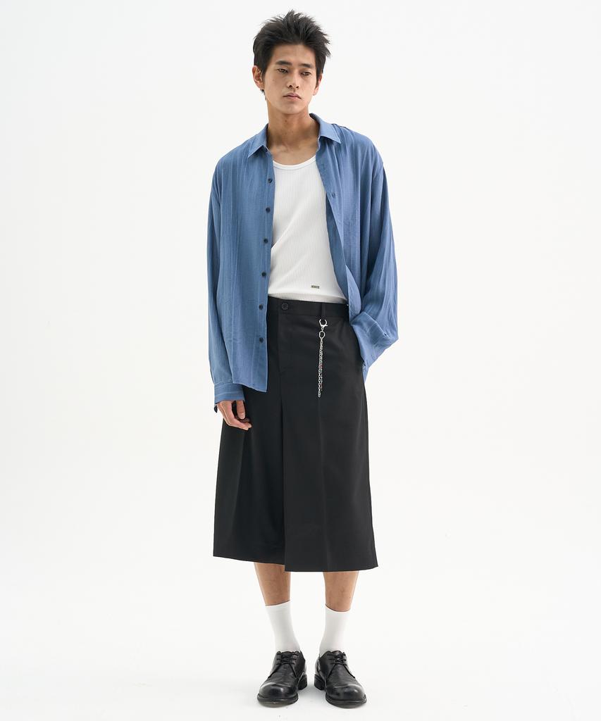 TRIP LE SENS Custom Wide Bermuda Pants_Gray (Type B)