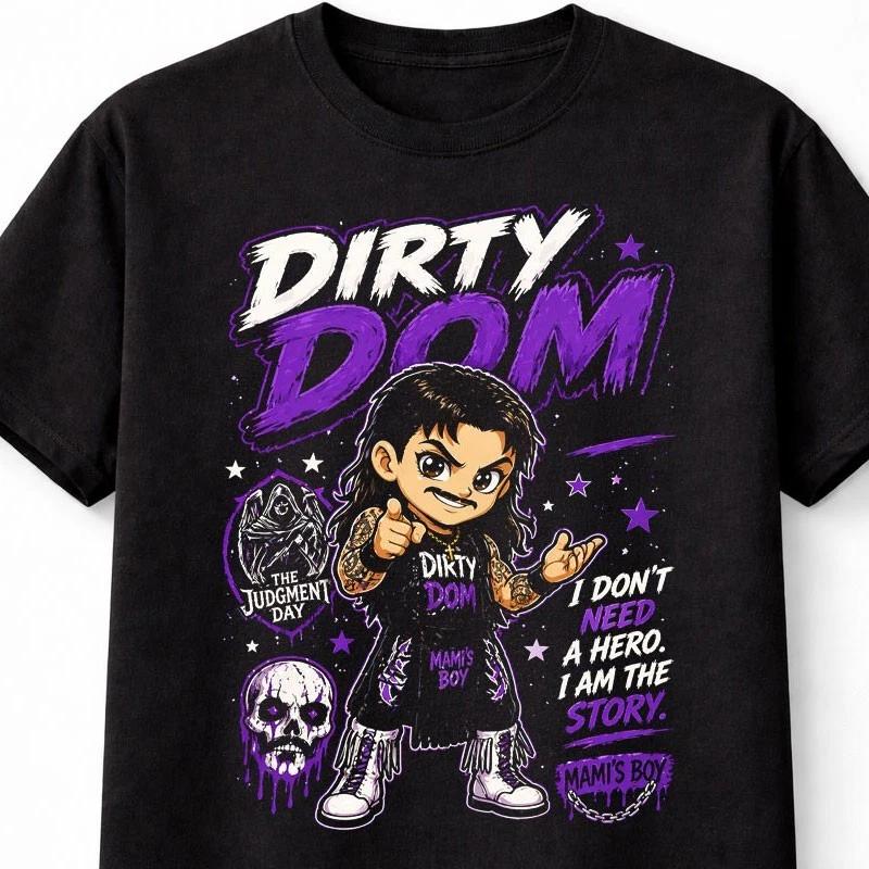 Dominik Mysterio Dirty Dom JudgUnisext Day Wrestling Graphic Unisex TShirt S
